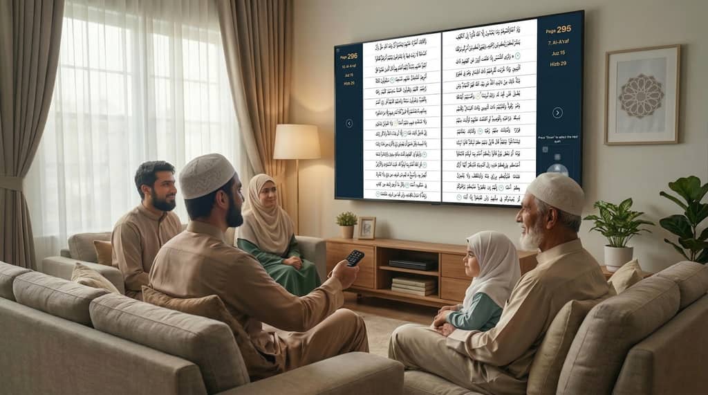 Moshaf Rack Quran Mushaf — Top-Ranked Quran TV App for Smart TV